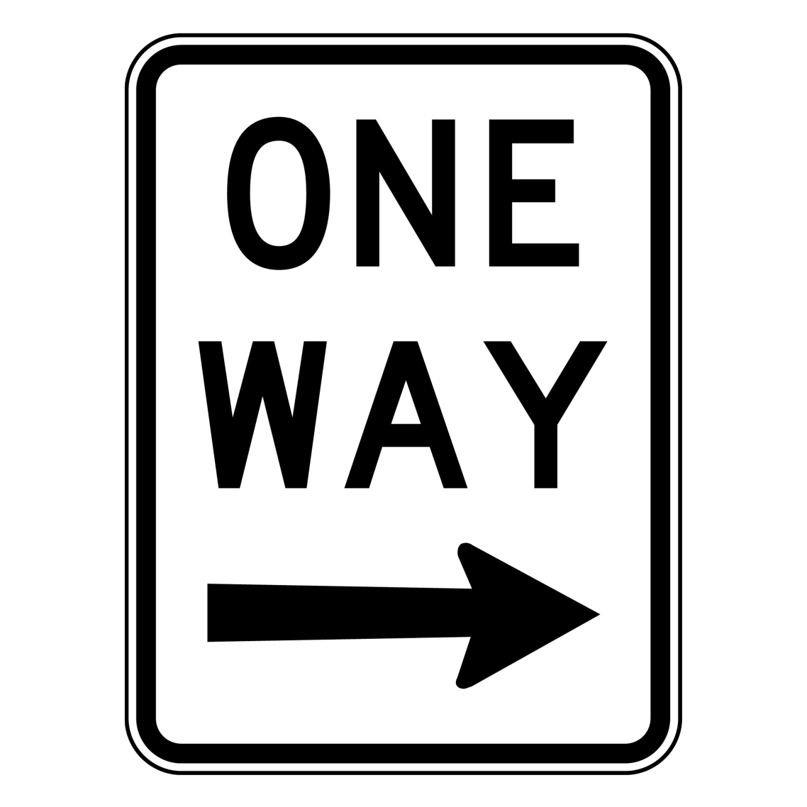 R2-2R One Way Right 600 x 450