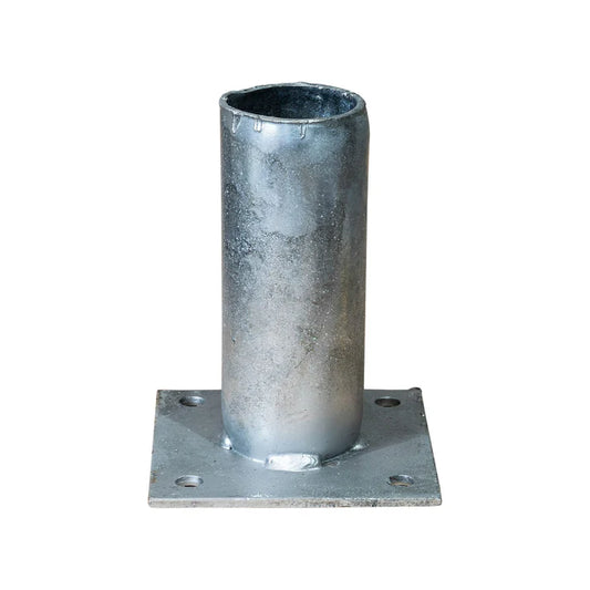 Surface mount pole base plate