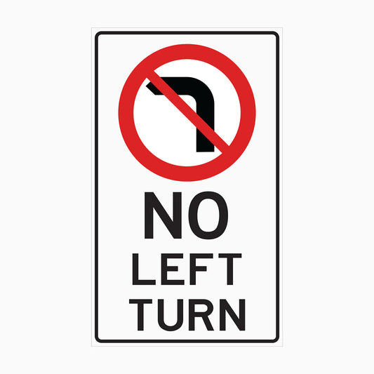 R2-6 L NO LEFT TURN 900 x 450