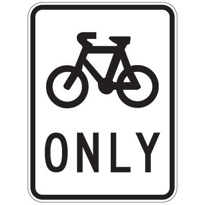 R8-1 BICYCLE PATH ONLY 400x300
