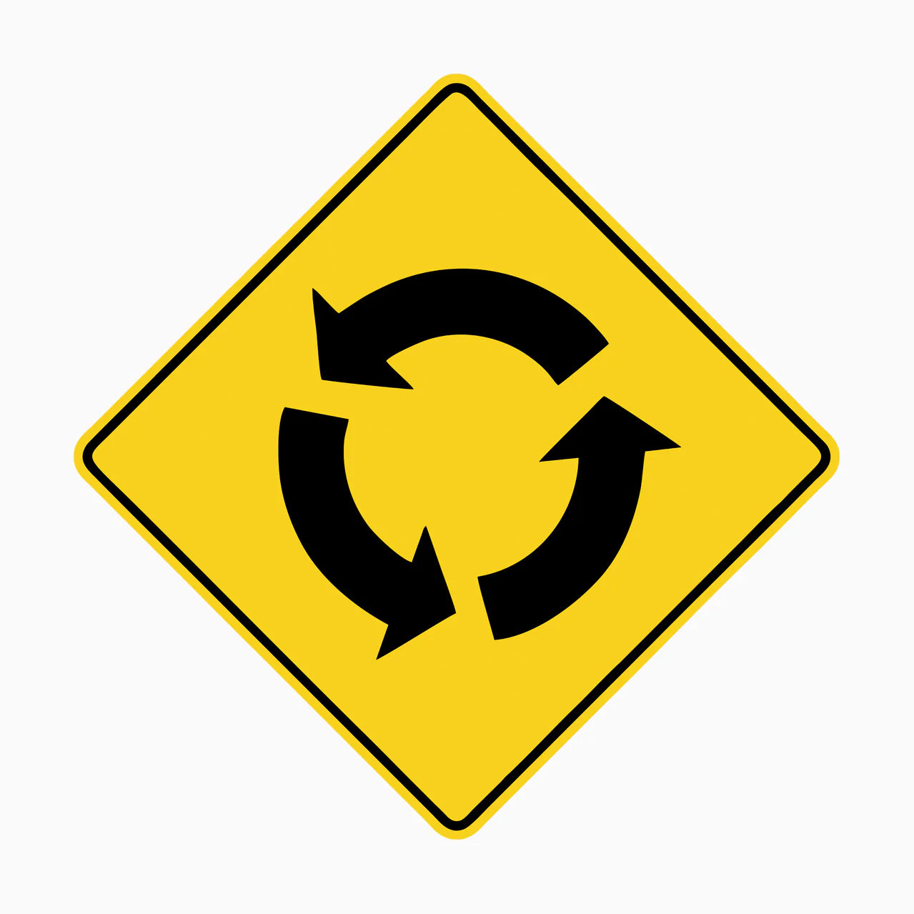 W2-7 ROUNDABOUT AHEAD