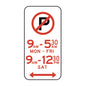 R5-41 - No Parking (with times)