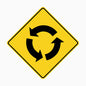 W2-7 ROUNDABOUT AHEAD